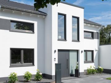 Kunststoff-Alu-Fenster anthrazit
